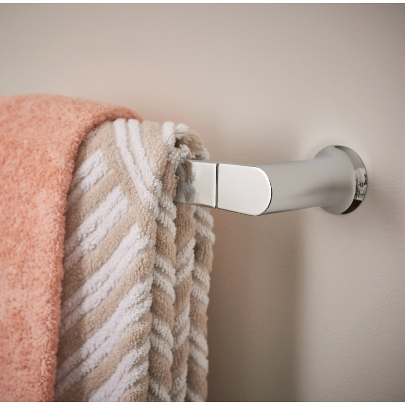 BH3824CH Moen Genta LX 24 in. Wall Mounted Towel Bar & Reviews Wayfair